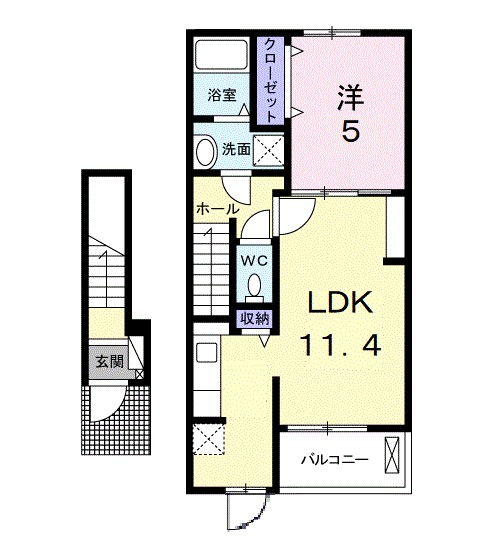 ＣＲＥＶＩＡ 203号室 間取り