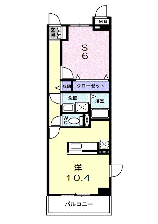 メゾン・ド・フラン 201号室 間取り