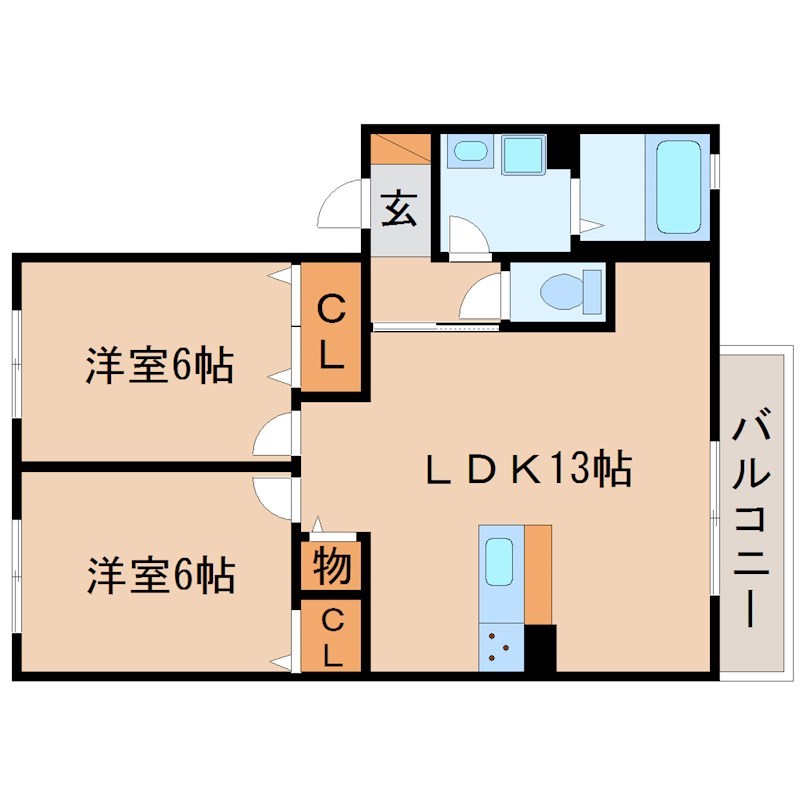 レジデンス琵琶 間取り