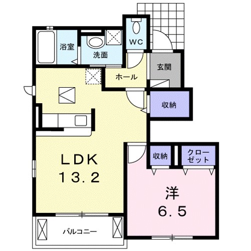 ディアコート野洲 102号室 間取り