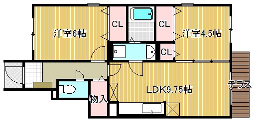 ジャルダンドゥトゥルヌスゥル 間取り