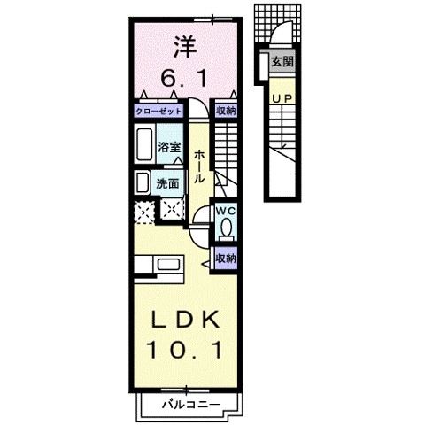 コンフォート　フジ 204号室 間取り
