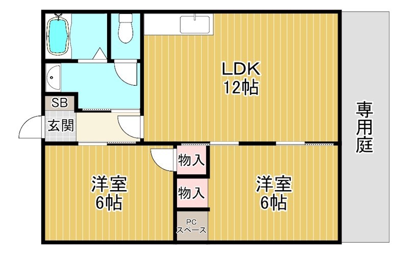 アネックスモリヤマ　C棟 間取り