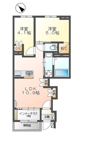 La・escalier（ラ・エスカリエ） 間取り