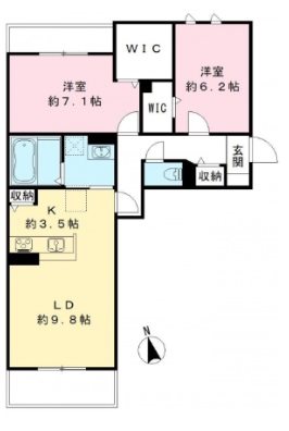 セリバⅠ 103号室 間取り