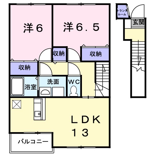 グレイス　ロマーヌⅡ 201号室 間取り