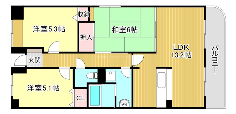 ツインオークス 間取り