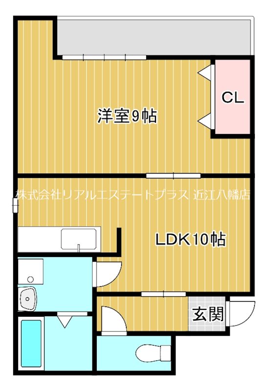 グリーンハウス近江  1号室 間取り