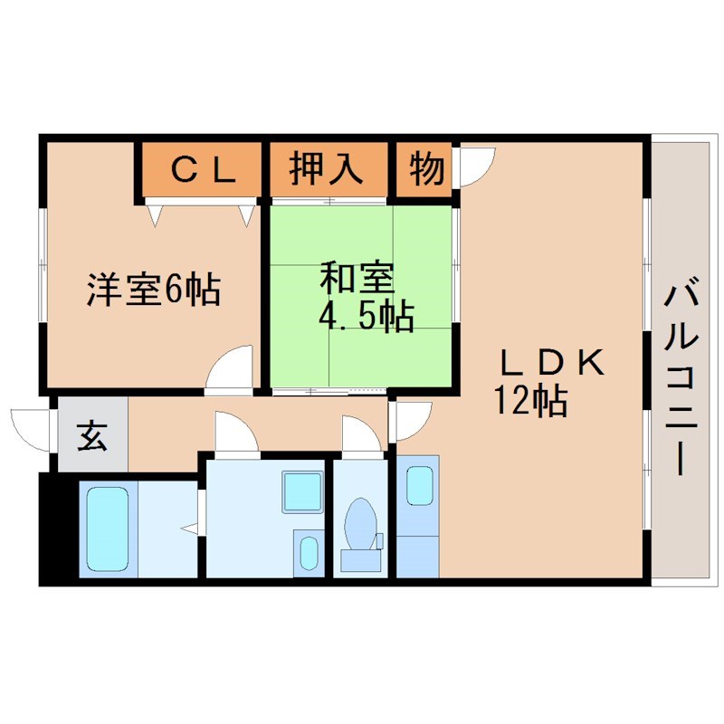 バローゼ3  401号室 間取り