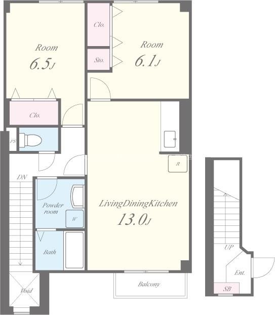 エクレール久徳  間取り