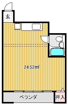 アクアマリン 302号室 間取り