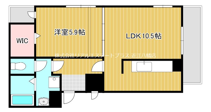 アマルフィ近江八幡出町 206号室 間取り
