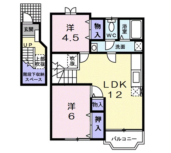 ラルジュ 202号室 間取り
