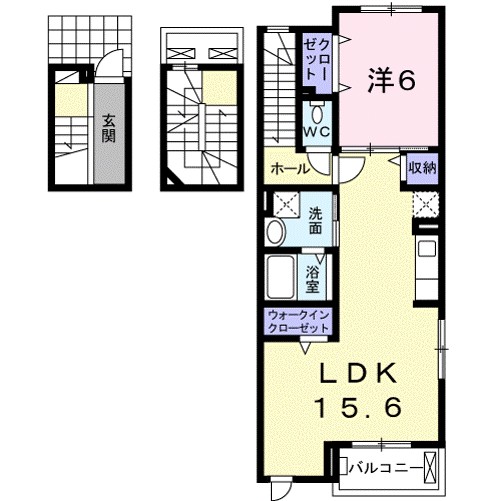 ルートメゾン 301号室 間取り