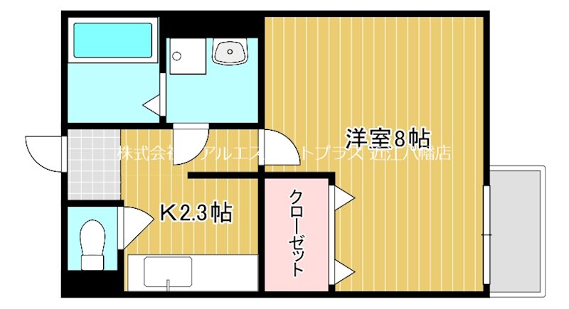 ヴィレッジ林 102号室 間取り