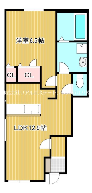 クレール 101号室 間取り