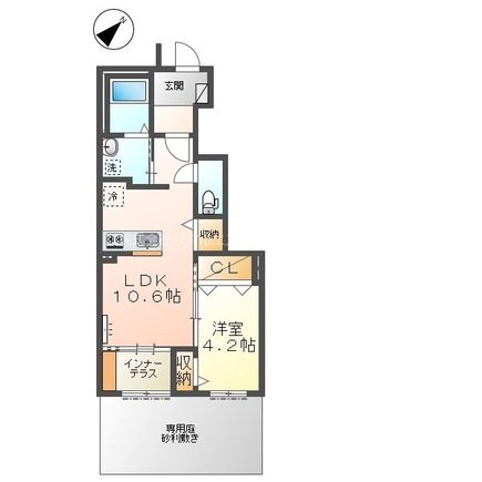ファインハイム 107号室 間取り