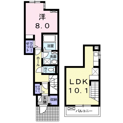 アマルフィ近江八幡Ⅰ 103号室 間取り