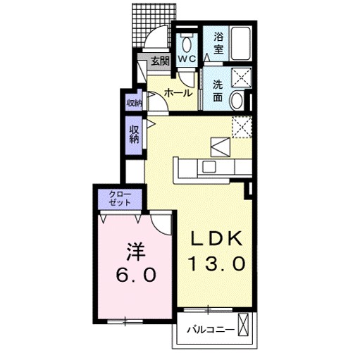 アルヴィータ 102号室 間取り