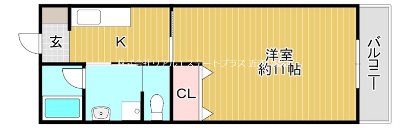 ヴィア夢木香近江八幡Ⅰ  204号室 間取り