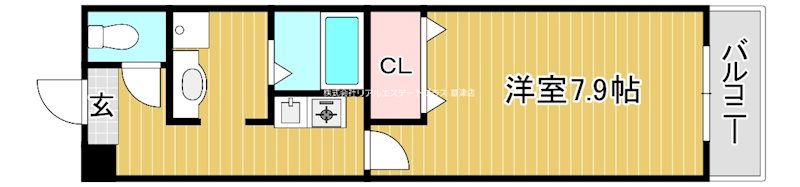 コーポスクエア 205号室 間取り