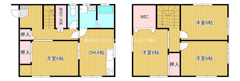 愛荘町市貸家 間取り