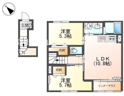 アリビオ  202号室 間取り
