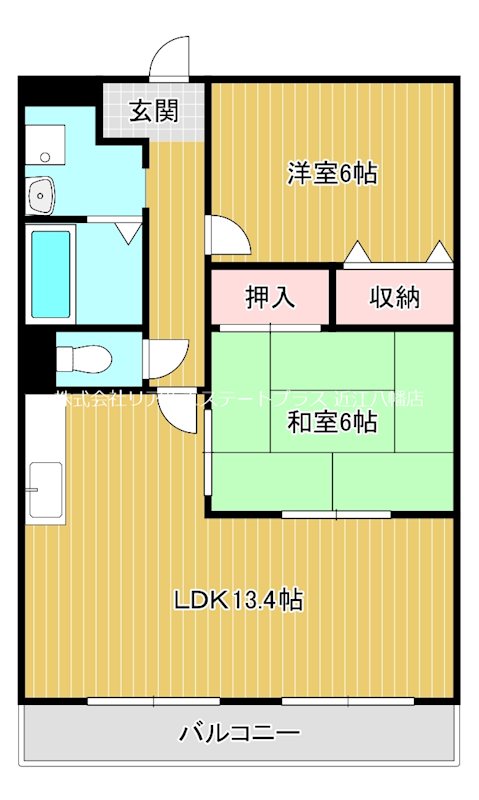 ｍ5.Banks  202号室 間取り