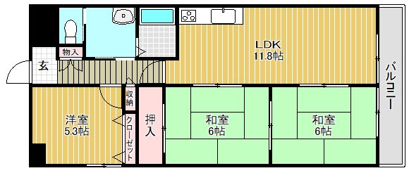 フォレスタ手原 間取り図