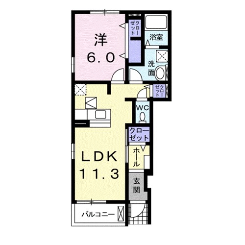 Ｒｉｒｉａ　Ⅶ　３ 101号室 間取り