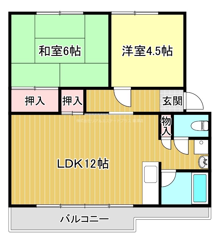 スカイハイツ 302号室 間取り