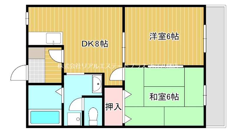 グランド・シェル 103号室 間取り