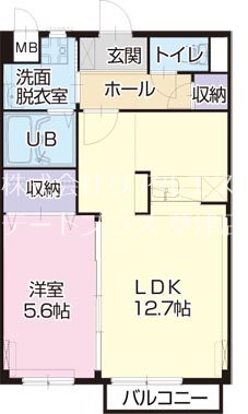 ア・レーズⅡ番館 101号室 間取り