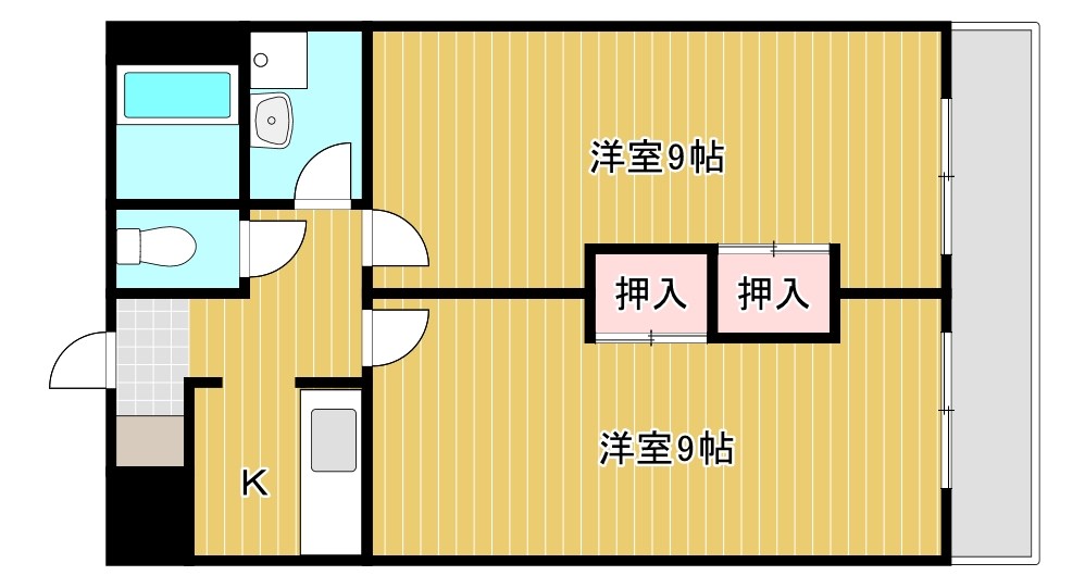 ビューテラスTAKASU 402号室 間取り