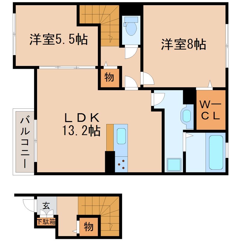 ロック・ベイレーク 207号室 間取り