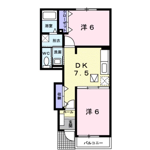 ル・モンド・ビジュー 105号室 間取り