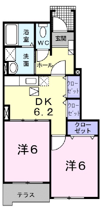 ベル・アヴニール 102号室 間取り