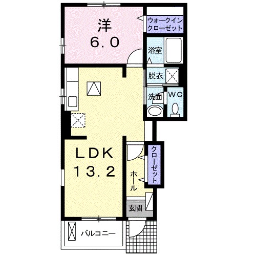モンテ　グランデ　Ⅰ 101号室 間取り