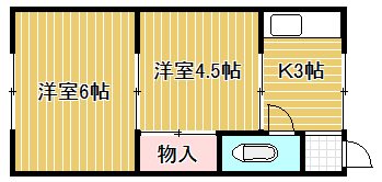 杉本アパート A-103号室 間取り