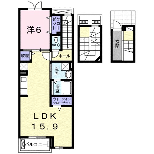 ｂｌｉｓｓ　Ⅰ 303号室 間取り