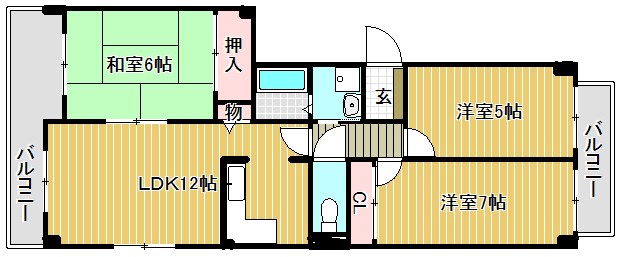 ステイザリヴ守山 402号室 間取り