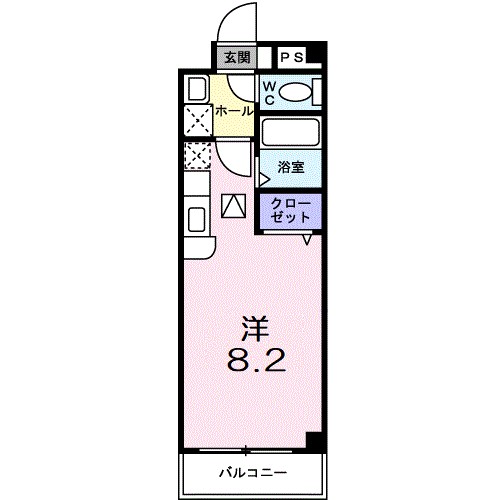 ラシェンテ 103号室 間取り