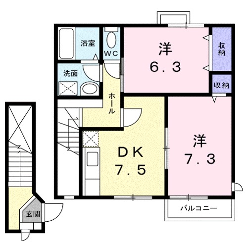ローレルコート 203号室 間取り