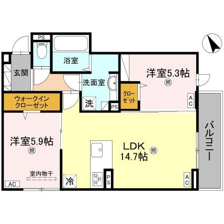 D-ROOM小篠原 間取り