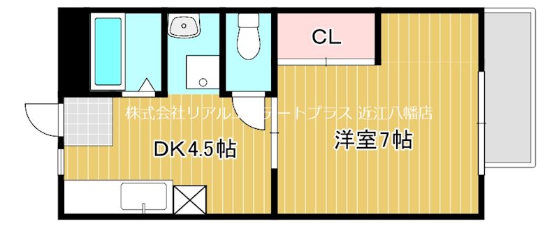 エステート近畿蛇溝  106号室 間取り