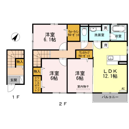 リヴェル　ドミール 201号室 間取り