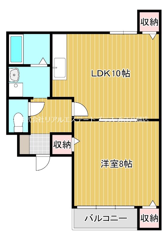 L・A・スクエア鷹飼   Ⅱ103号室 間取り