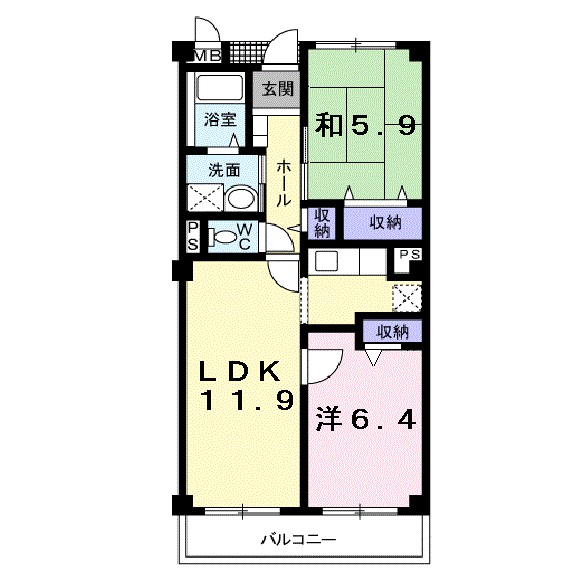 コモド・カーサ 101号室 間取り