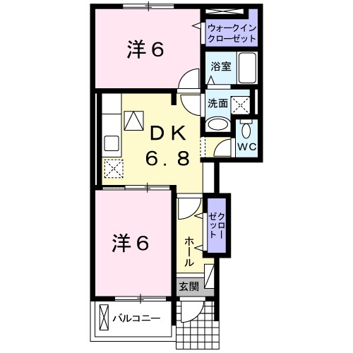 メゾンプラシード　Ⅰ 101号室 間取り
