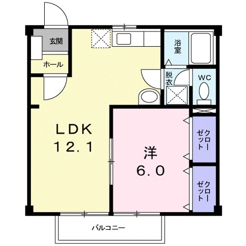 リバティ　栄 202号室 間取り